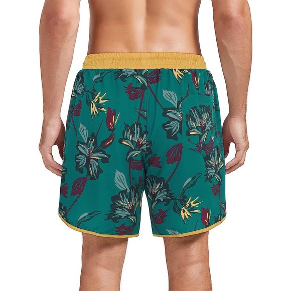 Swim Trunks Quick Dry Bathing Suit for Men with Compression Liner - Picture 3 of 4